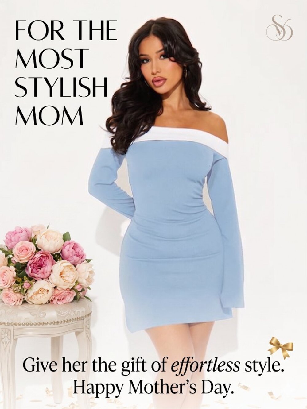 FASHION NOVA Dusty Blue NWT Off Shoulder  Mini Dress -  Sz XL